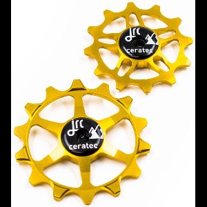 JRC-Components 14/12T Ceramic Jockey Wheels for SRAM Eagle Gold - Keramische derailleurwieltjes