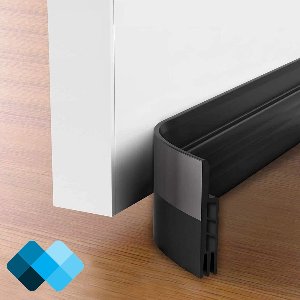 Extra isolerende tochtstrips voor deuren | 100 x 5 cm | Tochtwering | Tochtstopper | Zelfklevend | Zwart