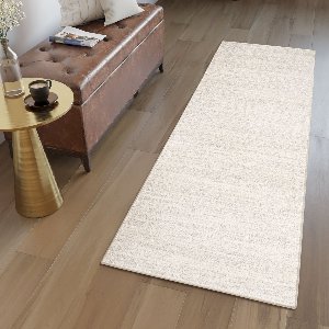 Tapiso Sami Beige Tapijtloper Vloerkleed Laagpolig Kleed Op Maat- 60x300
