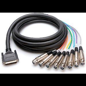 Hosa Technology DTF-804 audio kabel 4 m 8 x XLR (3-pin) Zwart