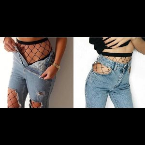 Hiden - Mesh Panty - Fashion - Urban - Zwart