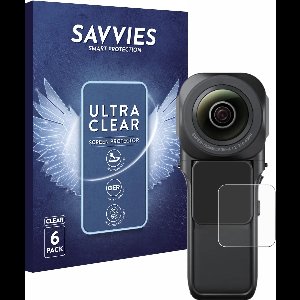 Savvies - Screenprotector voor Insta360 One RS 1-Zoll 360 - Folie Beschermfolie transparant 6 Stuks