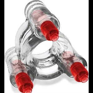 Oxballs - Buzz Squeeze - Vibrerende Ballstretcher - Transparant