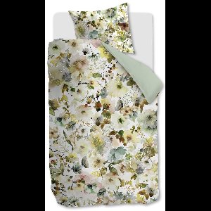 Kardol Aquitaine dekbedovertrek - Eenpersoons - 140x200/220 - Groen