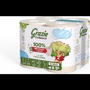 Grazie Natural Toiletpapier 2-laags 4 Stuks