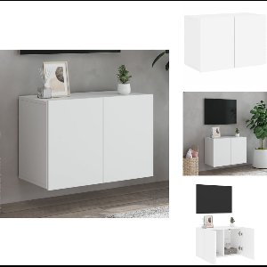 vidaXL Tv-meubel - Tv-meubelen - Tv Kast - Opbergkast - Tv-meubel wandgemonteerd 60x30x41 cm wit
