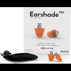 Flare Audio Earplugs Earshade Pro titanium Citrus Orange