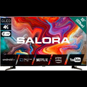 Salora 55QLEDTV - 55 Inch Smart TV - 4K TV - Smart TV - Televisie - QLED - Zwart - 2025