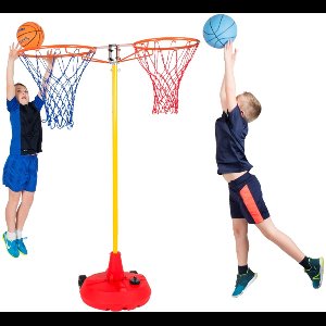 Spordas basketbaldoel set Back-To-Back Goals voor Big Red Base.