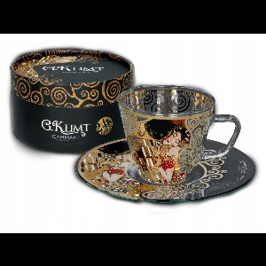 Klimt "De Kus" Espressokop met Schotel - Glas, 100ml