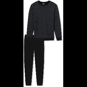 Uncover by Schiesser Lange pyjama manchetten zwart - UNCOVER Heren Pyjamaset - zwart