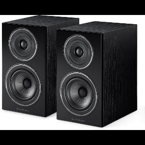 Wharfedale Diamond 12.1 Boekenplank Speakers – Stereo Hifi Set – Compact Formaat – 2-weg Luidsprekers – Passieve Speakers – Zwart