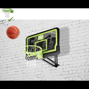 EXIT Galaxy basketbalbord voor muurmontage met dunkring - black edition