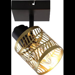 Olucia - Metalen plafondspot messing, Marli - Vorm: Vierkant