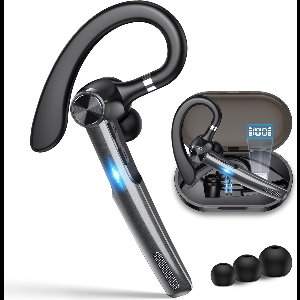 DynaBright Draadloze Headset PRO - Noise Canceling – Incl Oplaadkoffer - Bluetooth 5.1 - Bluetooth Headset – Handsfree Bellen Auto - Oortjes Draadloos met Microfoon