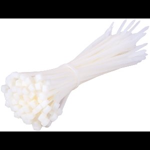 TD47 Kabelbinders 4.8 x 190 mm Wit - Tie wraps - Tyraps