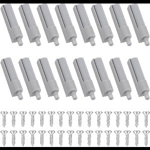 ByShane - Softclose deurdempers 16 stuks met schroeven voor kastdeuren in kantoren en keukens