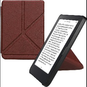 kwmobile e-reader hoesje geschikt voor Kobo Clara 2E hoes - Ereader flip case met standaard - E reader cover van kunstleer - In braam
