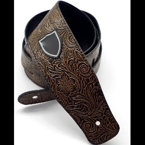 Inovra - Gitaarriem Basgitaar PU Lederen Schouderriem - Bruin - Akoestische Elektrische Gitaar . - Gitaarhoes