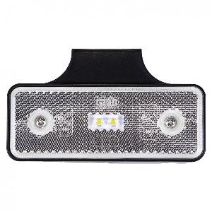 Zijmarkeringslamp, Contourlamp, Zij lamp, 2 LED, Wit