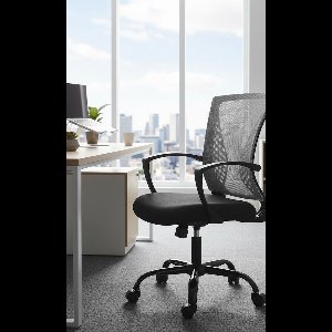 Ergonomische Bureaustoel Mesh Netstof – Hoogwaardige Comfortabele Kantoorstoel Draaibaar en Verstelbaar – Depauwwonen