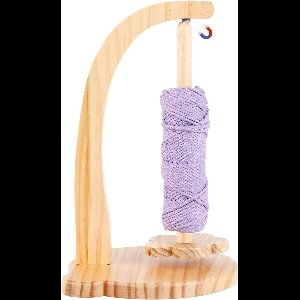 Houten Wolhaspel met Magnetische Roterende Garenrolhouder voor Breien en Haken