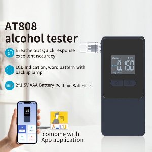 Professionele Alcoholtester met Hoge Nauwkeurigheid en Bluetooth App - Inclusief 5 Mondstukken