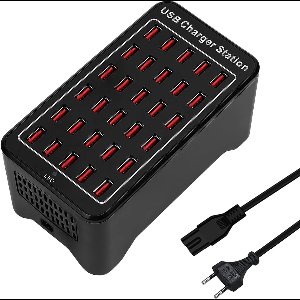 "30-Poorts USB-Oplader - 150W/30A Smart Charger, Desktop Charging Hub, Laadstation Met Meerdere Poorten Organiser geschikt voor Samsung/iPhone/iPad/Google Pixel/Tablets En Andere Elektronica"