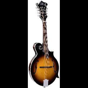 SX SMF760VS F-Style Mandoline – Massief Gesneden Sparren Top, Hoogglans Afwerking & 29 Frets