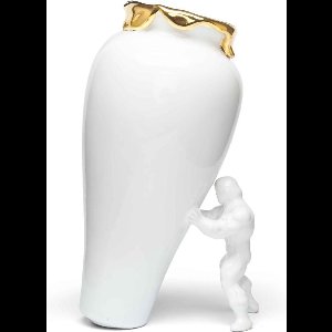Jasmin Djerzic My Superhero vaas maat S Wit/ Goud