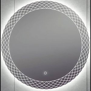 Saqu Mesh Ronde Spiegel - met LED Verlichting en Anti-condens - Ø 100 cm - Voorgemonteerd - Badkamerspiegel - Wandspiegel