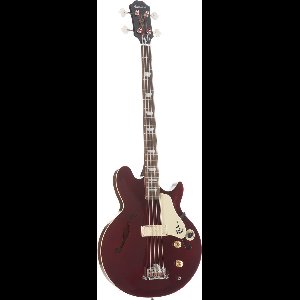 Epiphone Jack Casady Bass Sparkling Burgundy - Semi-akoestische basgitaar voor rechtshandigen