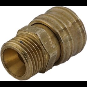 Messing DN 7.2 (Euro) Luchtkoppeling Snelkoppeling G 1/8 inch Buitendraad Double Shut-Off - CLS7-M-B-SV-018