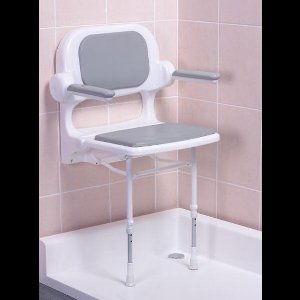 Opklapbaar Douchezitje met Armleuningen