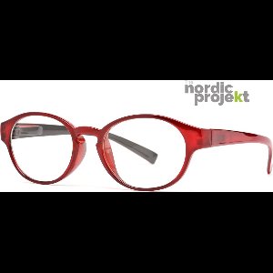 Nordic projekt NPAF Halmstad leesbril +1.00 - Rood
