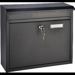 Haushalt 60238 - brievenbus - metaal - zwart