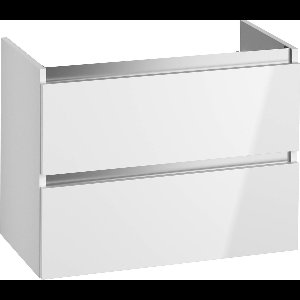 Saqu Gaia Wastafel Onderkast - 80x50.5x60 cm - Wit - Badkamerkast - Wastafelmeubel zonder Uitsparing