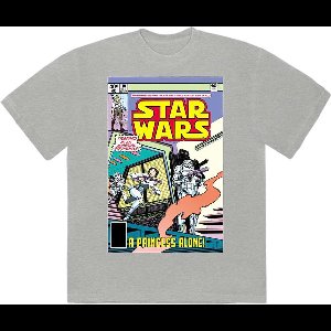 Disney Star Wars - A Princess Alone Comic Cover Heren T-shirt - 2XL - Grijs