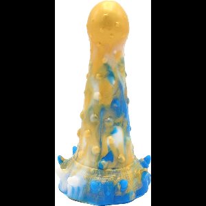 Kiotos Monstar - Dildo Beast 20 - Goud/Blauw/Wit