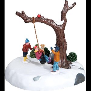 Lemax - 'Tire Swing Twirl' - Figuur met animatie - Exclusief adapter (werkt ook op batterijen)