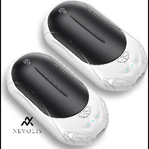 Nevolis Oplaadbar Handwarmers 2 Packs-Elektrische Handwarmer Draagbare-Zakformaat Ultralicht & Dun3 Niveaus Verwarming tot 53°C-kamperenRaynaudsCadeau voor Mannen Vrouwen geschikt voor de winter .