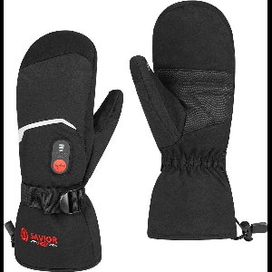 Savior Heat - Verwarmde Handschoenen - Elektrische Verwarmde Handschoenen - Winter Ski Verwarmde Handschoenen - Met Oplaadbare Batterij - Verwarmende Wanten voor Mannen Vrouwen - Buiten Warm Houden - Thermische Handschoenen - Maat XL - Zwart
