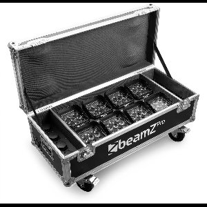 BeamZ Professional FCC12 Flightcase voor 8x BBP48 Uplights met oplaadfunctie