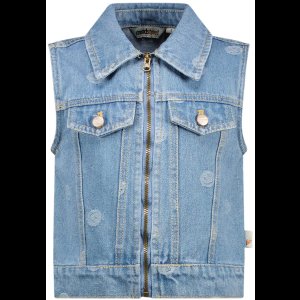 Moodstreet - VALERY smiley-denim gilet - Light Used Denim - Maat 1