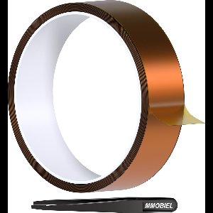 MMOBIEL Hittebestendige Tape (30mm x 30m) - Polymide Tape voor Sublimatie - Tape voor Hoge Temperaturen - Hittepers Transferpers Tape, ESD Elektronica Solderen, 3D Printen etc.