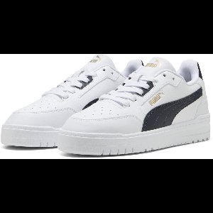 PUMA Shuffle Downtown Unisex Sneakers - PUMA White-New Navy-PUMA Gold