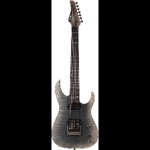 Schecter Banshee Mach-7 Evertune Fallout Burst - ST-Style elektrische gitaar