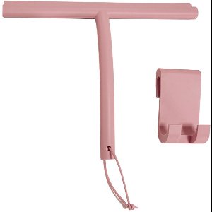SEZGoods Siliconen Douchewisser 24 cm – Roze - Luxe Trekker Douche - Ophanghaak Zonder Boren - Douche Trekker Roze
