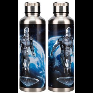 Fantastic Four Metal Water Bottle Silver Surfer
