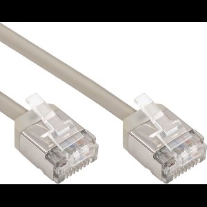 FTP CAT8.1 40 Gigabit Netwerkkabel - plat - CU - LSZH - 0,5 meter - Grijs